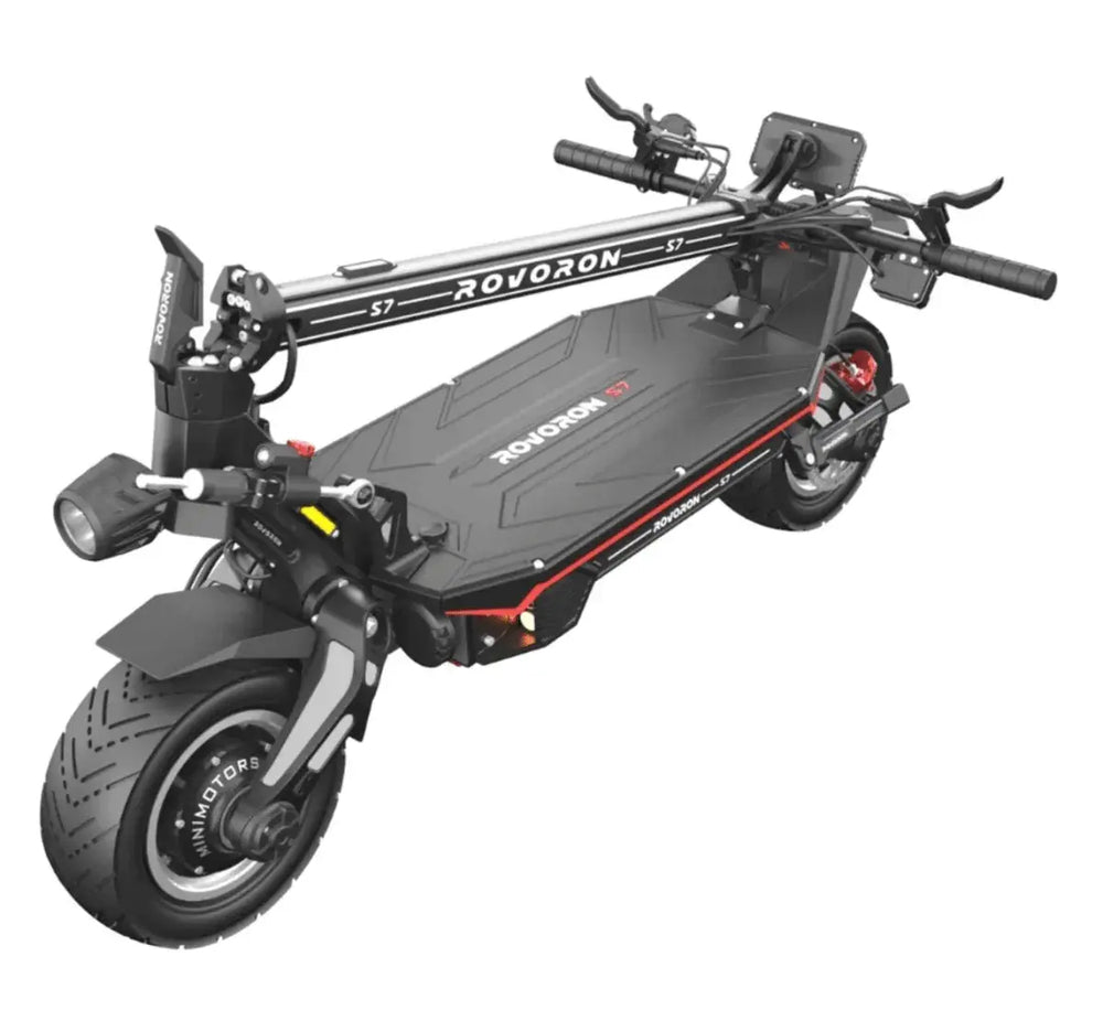 Folded Rovoron S7 in the Lifty comparison with Dualtron Thunder 3