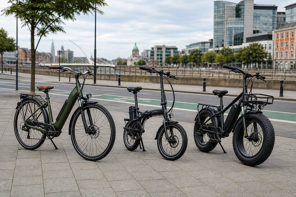 City, folding and fat-tyre electric bikes compared in Dublin for an Irish e-bike buyer’s guide