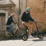 Fiido D3 Pro Mini Electric Bike rider view in Ireland