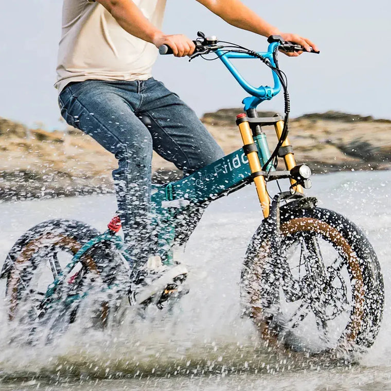Fiido M1 Pro Fat Tyre Electric Bike rider view in Ireland