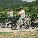 Fiido T3 Max Longtail Cargo Electric Bike rider view in Ireland