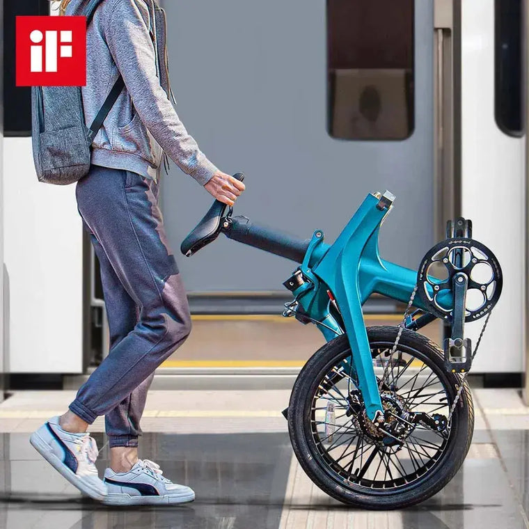 Fiido X 2025 Folding Electric Bike rider view in Ireland