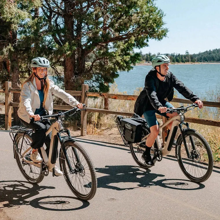 Fiido Nomads Touring Electric Bike rider view in Ireland
