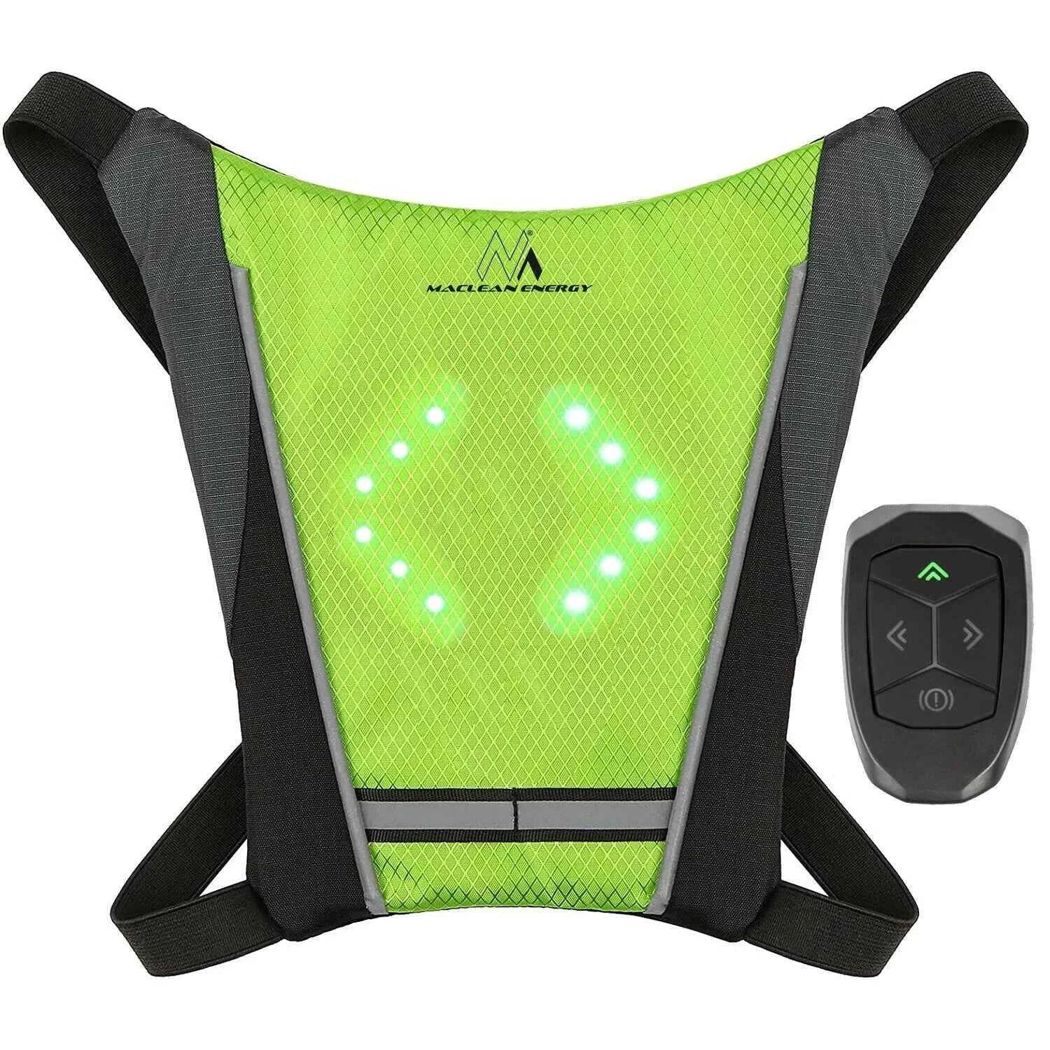 LED Turn Signal Vest,LED Reflective Vest with Direction Indicator