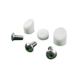 White Mudguard Caps And 3 Stainless Steel Screws Xiaomi M365 & Pro
