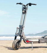 Langfeite H2 Dual 72V 40Ah electric scooter front three quarter view